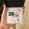 Customized Birthday Year & Name, Interlocking Hearts Necklace, Gift For Wife/Mom/Girlfriend/Sister, Precious Gift For Her, Necklace For Her, Best Birthday Gift For Her, Jewelry For Her