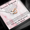 Customized Pendant For My Awesome Girlfriend, Interlocking Hearts Necklace, Customized Pendant For Her, Birthday Gift, Christmas, Anniversary, Gift For Her, Valentine's Day, Jewelry For Her