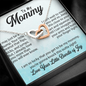 To My Mommy, Interlocking Hearts Necklace, Birthday, Mother's Day, Christmas, Anniversary, Gift For Her, Valentine's Day, Jewelry For Mom, Pendant For Mom