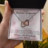 Customized Pendant For My Awesome Girlfriend, Interlocking Hearts Necklace, Customized Pendant For Her, Birthday Gift, Christmas, Anniversary, Gift For Her, Valentine's Day, Jewelry For Her