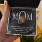 To My Beautiful Mom, Interlocking Hearts Necklace, Birthday, Mother's Day, Christmas, Pendant For Mom, Anniversary, Gift For Her, Valentine's Day, Jewelry For Mommy