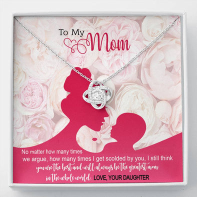 To My Mom, You Will Always Be The Greatest Mom In The Whole World, Gift For Mother's Day, Christmas, Birthday, Necklace With Message Card