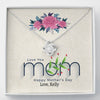 Love You Mom, Customized Knot Pendant With Message Card, Silver Necklace, Jewelry For Mom, Gift For Mother's Day