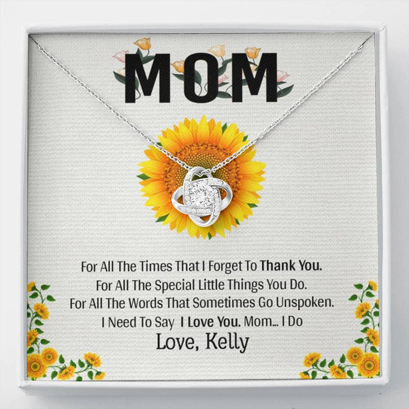 I Need To Say I Love You Mom, Customized Necklace With Message Card, Silver Jewelry For Her, Gift For Mother's Day, Birthday, Christmas, Gift Ideas