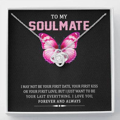 Valentine's Day Gift for Soulmate/girlfriend/wife, Knot Pendant With Message Card, I Love You Forever and Always, Couple Collection, Couple Jewelry