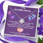 To My Incredible Mummy, Love Knot Necklace, Mother's Day Gift, Jewelry For Her, Birthday Gift, Anniversary, Christmas, Gift For Her, Valentine's Day Gift