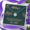 To My Mom, I Know How Much You Have Sacrificed For Me, Customized Gift For Mother's Day, Silver Jewelry For Her, Personalized Knot Pendant