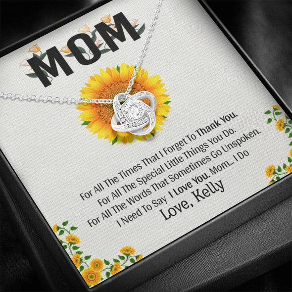 I Need To Say I Love You Mom, Customized Necklace With Message Card, Silver Jewelry For Her, Gift For Mother's Day, Birthday, Christmas, Gift Ideas
