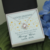 To My Good Friends, Love Knot Necklace With You Don't Always See Them Custom Message Card, Jewelry For Her, Birthday, Gift For Her, Necklace for Her