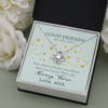 To My Good Friends, Love Knot Necklace With You Don't Always See Them Custom Message Card, Jewelry For Her, Birthday, Gift For Her, Necklace for Her