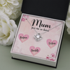 Mum You Are So Loved, Customized Pendant Love Knot Necklace, Customized Pendant For Her, Mother's Day Gift, Birthday Gift, Christmas, Anniversary, Gift For Her, Valentine's Day, Jewelry For Her