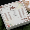 To My Boyfriend's Mom, Alluring Beauty Necklace With I Will Forever Be Grateful To You Message Card, Mother's Day Gift, Anniversary Gift, Birthday Gift, Jewelry For Her, Customized Message Card