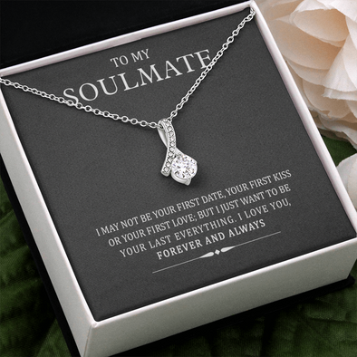 My Soulmate, Alluring Beauty Necklace With Message Card, Jewelry For Her, Anniversary, Birthday, Gift For Her, Pendant For Her, Attractive Necklace With Message Card