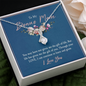 To My Bonus Mom, Alluring Beauty Necklace, Pendant For Her, Birthday, Anniversary, Christmas, Mother's Day Gift For Her, Jewelry For Her, Necklace For Her