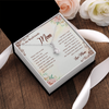 To My Boyfriend's Mom, Alluring Beauty Necklace With I Will Forever Be Grateful To You Message Card, Mother's Day Gift, Anniversary Gift, Birthday Gift, Jewelry For Her, Customized Message Card