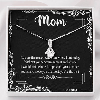 To My Mom, I appreciate You So Much, Alluring Beauty Necklace, Pendant For Wife, Gift For Mother's Day, Christmas, Birthday, Mom/Daughter Gifts