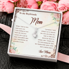 To My Boyfriend's Mom, Alluring Beauty Necklace With I Will Forever Be Grateful To You Message Card, Mother's Day Gift, Anniversary Gift, Birthday Gift, Jewelry For Her, Customized Message Card