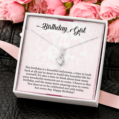 Birthday Girl, Alluring Beauty Necklace, Birthday Gift For Her, Jewelry For Her, Present For Her Birthday, Necklace For Her, Gift For Her