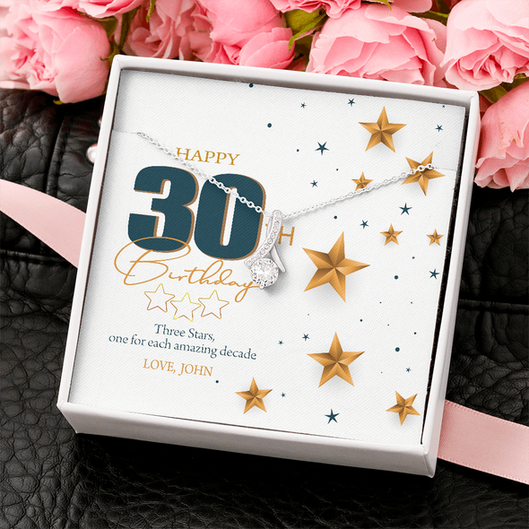 Customized Birthday Year & Name, Alluring Beauty Necklace, Gift For Wife/Mom/Girlfriend/Sister, Precious Gift For Her, Necklace For Her, Best Birthday Gift For Her, Jewelry For Her