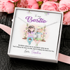 To My Bestie, Alluring Beauty Necklace With I'll Always Be There For You Custom Message Card, Necklace for Her, Birthday, Gift For Her, Jewelry For Her, Pendant For Her