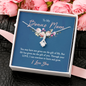 To My Bonus Mom, Alluring Beauty Necklace, Pendant For Her, Birthday, Anniversary, Christmas, Mother's Day Gift For Her, Jewelry For Her, Necklace For Her
