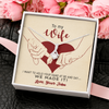 Customized To My Wife, Alluring Beauty Necklace With I Want To Hold Your Hand At 80 And Say We Made It Message Card, Pendant For Her, Birthday, Anniversary, Gift For Her, Jewelry For Her