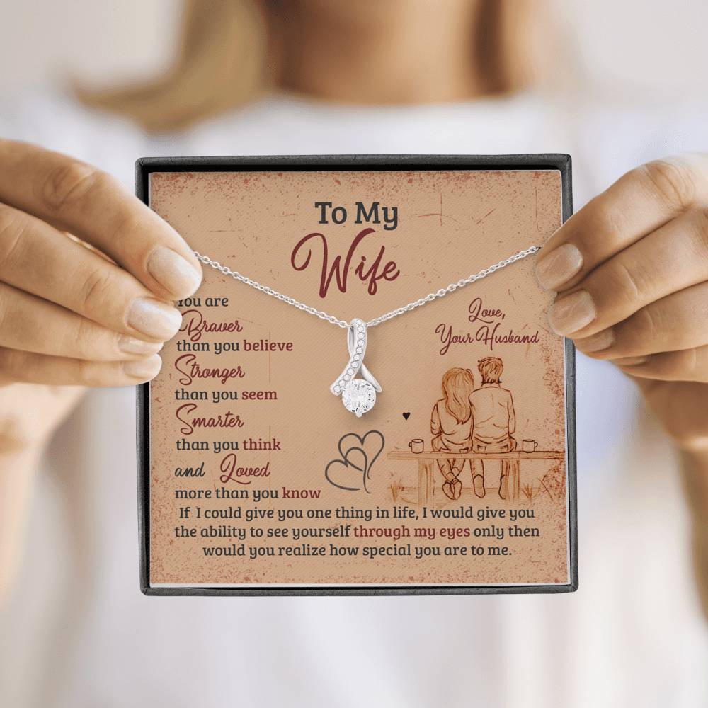 Gift for Valentine's Day, Christmas, Anniversary, Couple Collection, You Are Special to Me Silver Necklace With Message Card, Silver Alluring Beauty Necklace