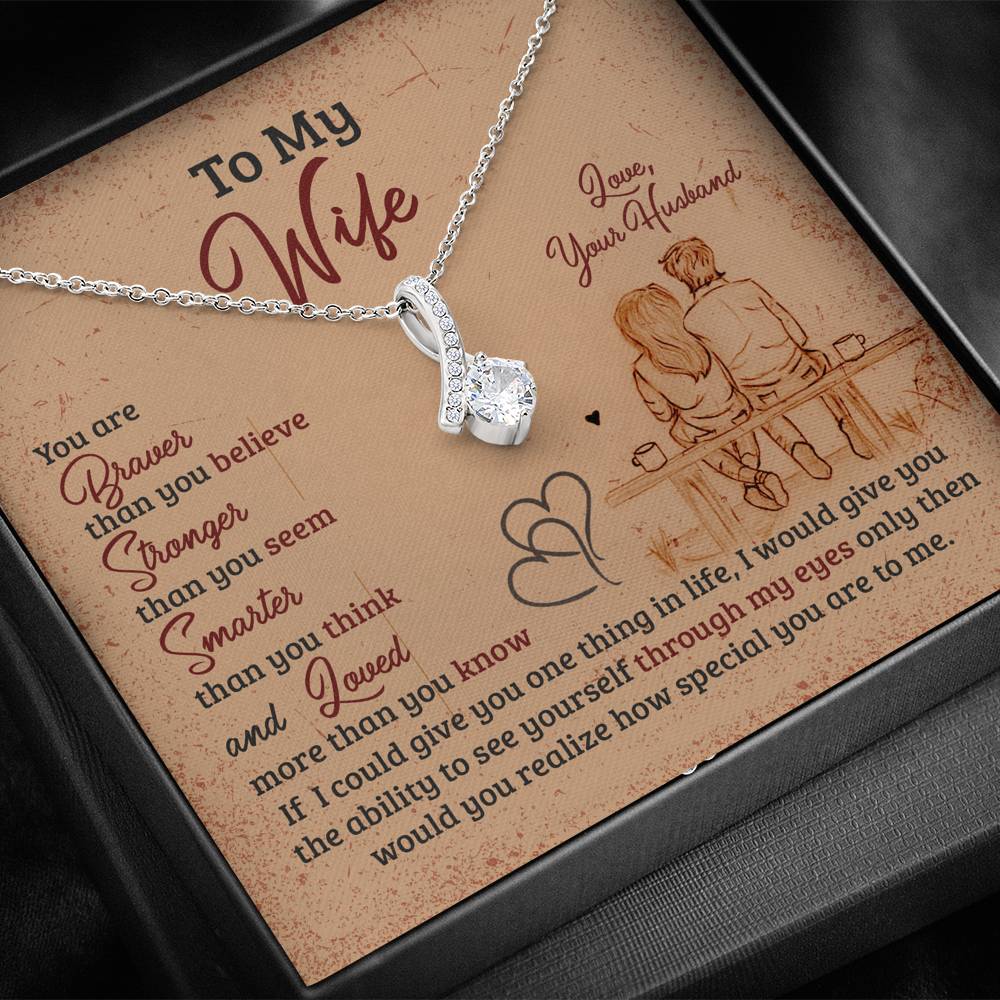 Gift for Valentine's Day, Christmas, Anniversary, Couple Collection, You Are Special to Me Silver Necklace With Message Card, Silver Alluring Beauty Necklace