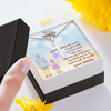 To My Father, Artisan Crafted Cross Necklace With Word's Aren't Enough To Tell You How Much I Love You Message Card, Father's Day Gift For Him, Jewelry For Him, Customized Message Card