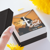To My Dad, Artisan Crafted Cross Necklace With You're The Best Dad Ever Message Card, Father's Day Gift For Him, Customized Message Card, Artisan-Crafted Stainless Steel Cross Necklace, Jewelry For Him