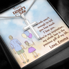 To My Father, Artisan Crafted Cross Necklace With Word's Aren't Enough To Tell You How Much I Love You Message Card, Father's Day Gift For Him, Jewelry For Him, Customized Message Card