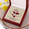 Customized To My Wife, Alluring Beauty Necklace With I Want To Hold Your Hand At 80 And Say We Made It Message Card, Pendant For Her, Birthday, Anniversary, Gift For Her, Jewelry For Her