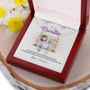 To My Bestie, Alluring Beauty Necklace With I'll Always Be There For You Custom Message Card, Necklace for Her, Birthday, Gift For Her, Jewelry For Her, Pendant For Her