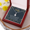 To My Beautiful Wife, Alluring Beauty Necklace With Our Journey Through Life Means Everything To Me Customized Message Card, Birthday, Gift For Her, Jewelry For Her, Pendant For Her