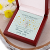 To My Good Friends, Alluring Beauty Necklace With You Don't Always See Them Custom Message Card, Jewelry For Her, Birthday, Gift For Her, Necklace for Her