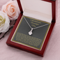 To My Boyfriend's Wonderful Mom, Alluring Beauty Necklace, Birthday, Mother's Day, Christmas, Valentine's Day, Jewelry For Mom, Silver Pendant, Anniversary, Gift For Her