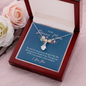 To My Bonus Mom, Alluring Beauty Necklace, Pendant For Her, Birthday, Anniversary, Christmas, Mother's Day Gift For Her, Jewelry For Her, Necklace For Her