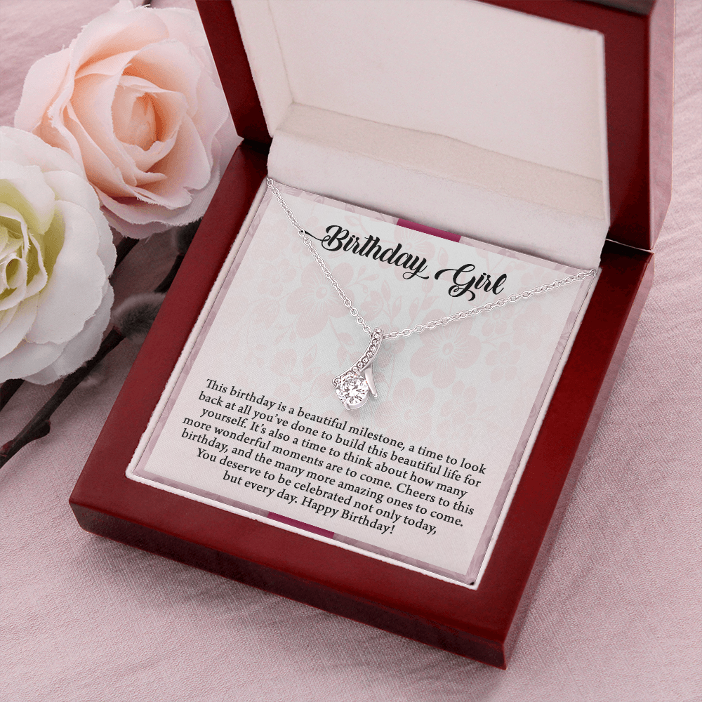 Birthday Girl, Alluring Beauty Necklace, Birthday Gift For Her, Jewelry For Her, Present For Her Birthday, Necklace For Her, Gift For Her