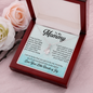 To My Mommy, Alluring Beauty Necklace, Birthday, Mother's Day, Christmas, Anniversary, Gift For Her, Valentine's Day, Jewelry For Mom, Pendant For Mom