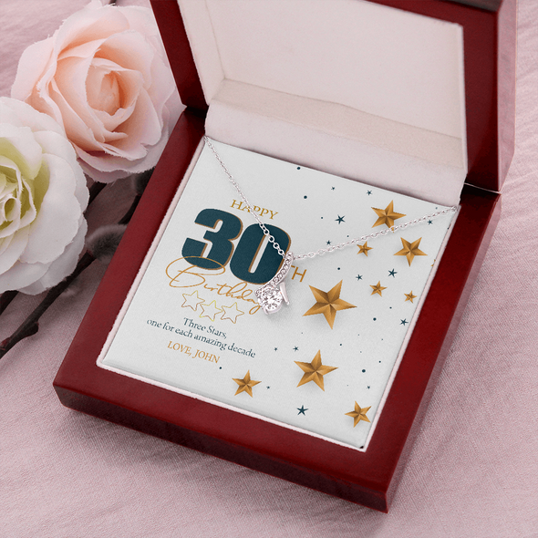Customized Birthday Year & Name, Alluring Beauty Necklace, Gift For Wife/Mom/Girlfriend/Sister, Precious Gift For Her, Necklace For Her, Best Birthday Gift For Her, Jewelry For Her