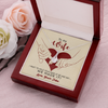 Customized To My Wife, Alluring Beauty Necklace With I Want To Hold Your Hand At 80 And Say We Made It Message Card, Pendant For Her, Birthday, Anniversary, Gift For Her, Jewelry For Her