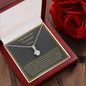 To My Boyfriend's Wonderful Mom, Alluring Beauty Necklace, Birthday, Mother's Day, Christmas, Valentine's Day, Jewelry For Mom, Silver Pendant, Anniversary, Gift For Her