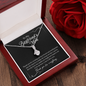 To My Boyfriend's Wonderful Mom, Alluring Beauty Necklace, Birthday, Gift For Her, Valentine's Day, Jewelry For Mom, Silver Pendant, Christmas, Mother's Day