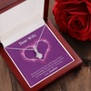 Dear Wife, Alluring Beauty Necklace With Having You In My Life Message Card, Birthday, Anniversary, Valentine's Day Gift, Jewelry For Her, Pendant For Her, Customized Message Card