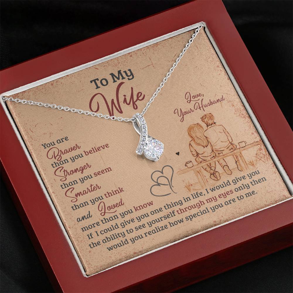 Gift for Valentine's Day, Christmas, Anniversary, Couple Collection, You Are Special to Me Silver Necklace With Message Card, Silver Alluring Beauty Necklace