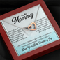 To My Mommy, Interlocking Hearts Necklace, Birthday, Mother's Day, Christmas, Anniversary, Gift For Her, Valentine's Day, Jewelry For Mom, Pendant For Mom