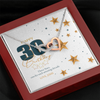 Customized Birthday Year & Name, Interlocking Hearts Necklace, Gift For Wife/Mom/Girlfriend/Sister, Precious Gift For Her, Necklace For Her, Best Birthday Gift For Her, Jewelry For Her