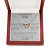 To My Beautiful Wife, Interlocking Hearts Necklace, Customized Pendant For Her, Jewelry For Her, Birthday Gift, Anniversary, Christmas, Gift For Her, Valentine's Day