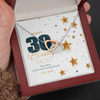 Customized Birthday Year & Name, Interlocking Hearts Necklace, Gift For Wife/Mom/Girlfriend/Sister, Precious Gift For Her, Necklace For Her, Best Birthday Gift For Her, Jewelry For Her