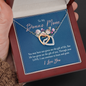 To My Bonus Mom, Interlocking Hearts Necklace, Pendant For Her, Birthday, Anniversary, Christmas, Mother's Day Gift For Her, Jewelry For Her, Necklace For Her